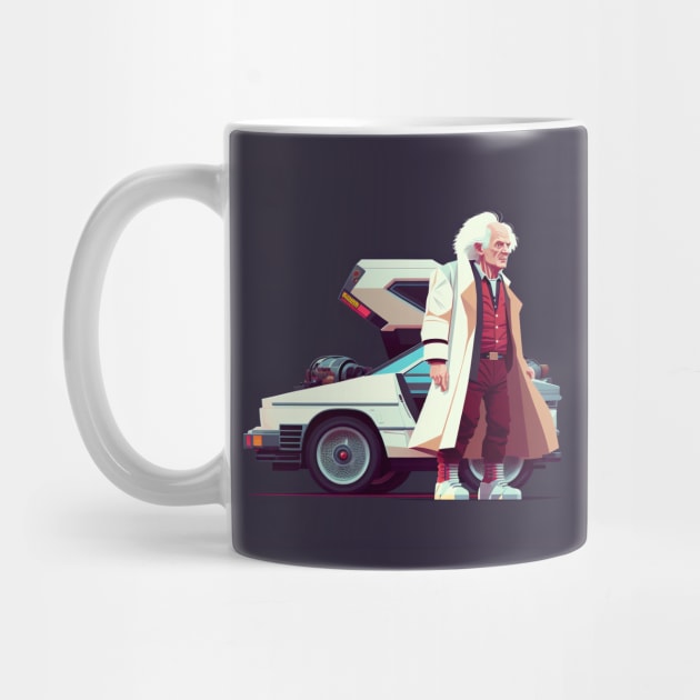 Back to the future Doc Brown by Buff Geeks Art